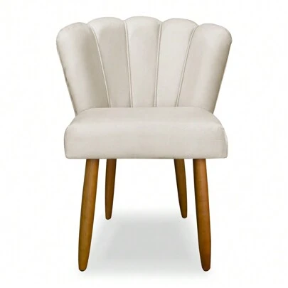 CADEIRA PETALA VELUDO - PARA SALA DE JANTAR, QUARTO, PENTEADEIRA, CLOSET, ESPAÇOS COMERCIAIS, CLINICAS, SALÕES DE BELEZA , MANICURE