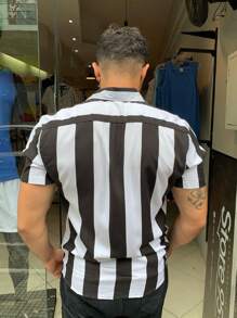 Men T-Shirt Co-Ords - 黑與白 - 查看 2