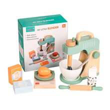 Christmas Decoration New Wooden Kitchen Juicer Playset For Children, Pretend Fruit Juicer Machine, Parent-Child Interactive Toy For Kindergarten