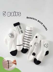 5 Của Hoạt hình Lưới thoáng khí Và Mùi Chống lại Vớ Đối với Trẻ em 1-12 , Linh hoạt Vớ thể thao Đối với Trẻ em Không có Đôi chân - Nhiều màu - Xem 2