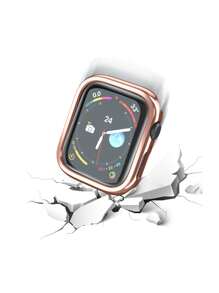 Huastonband 2 件电镀 PC 硬质材料防撞防刮手表边框，玫瑰金/黑色/银色/金色，兼容金属表带，可调节适用于 Ultra 2 1 SE S9 8 7 6 5 4 3 2 1 系列，38mm 40mm 41mm 42mm 44mm 45mm 49mm 智能手表替换表带，男女通用 - 玫瑰金 - 查看 10
