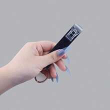 Suport pentru carduri cu unghii lungi pentru femei, 1 bucată, dispozitiv de prindere fără contact pentru carduri de bancomat și de transport, breloc bricolaj, pandantiv pentru poșetă și geantă