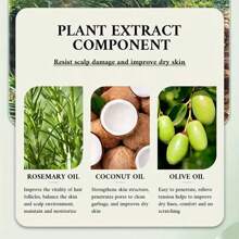 30ml Rosemary Hair Elixir Oil, Nourishing & Smoothing For Dry, Frizzy Hair, Strengthens Hair