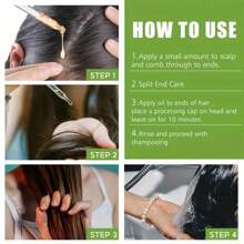 30ml Rosemary Hair Elixir Oil, Nourishing & Smoothing For Dry, Frizzy Hair, Strengthens Hair