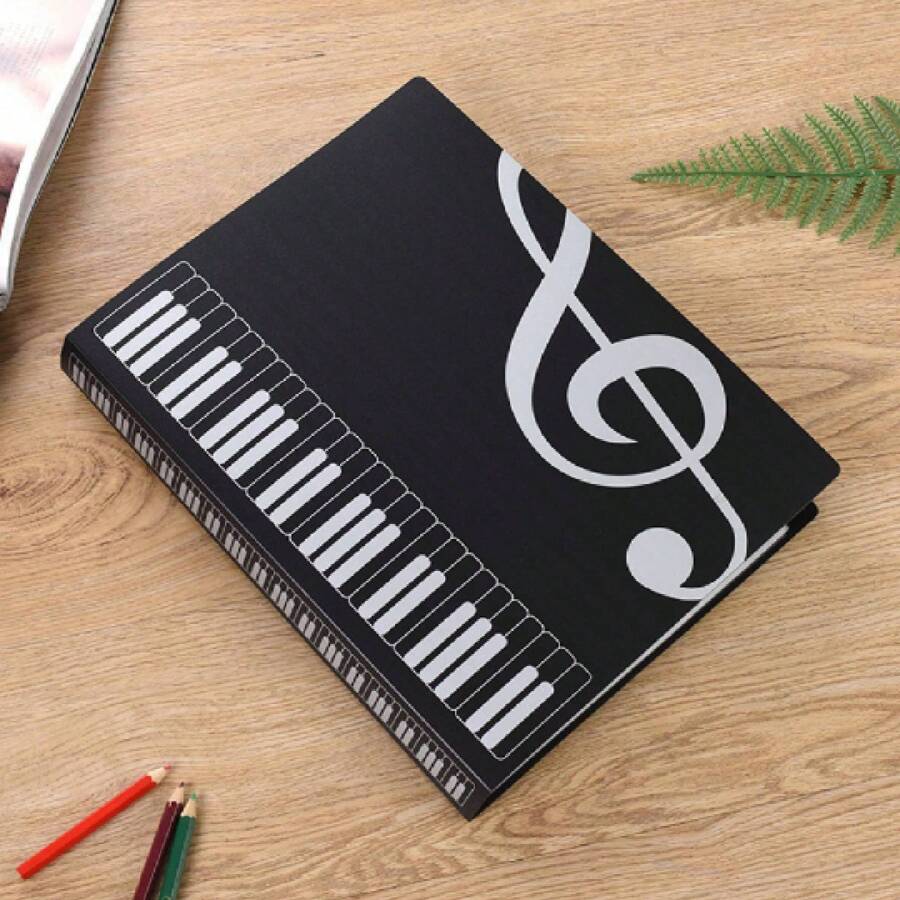 Sheet Music Folder, Piano Sheet Folder, 40-80 Pages - Blue - View 1