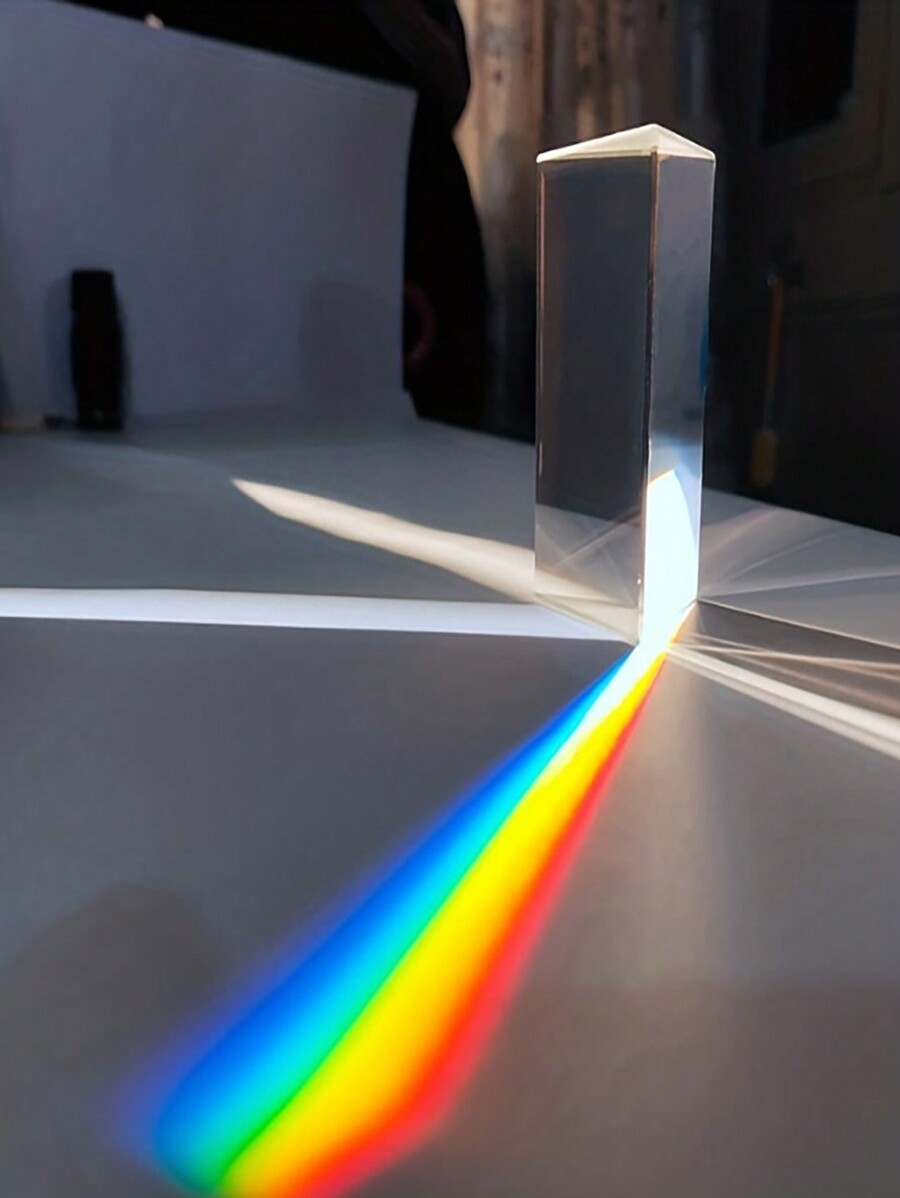 Unlocking The Magic Of Light With Triangular Prism Rainbow Crystal Experiment Optical