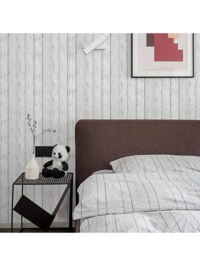 Roll Of Wit Wood Grain Self Adhesive Wand Strips Thickened DIY Waterproof Moisture Proof Easy To Clean Removable Stickers view 4