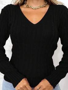 Women Sweaters - 黑色 - 查看 3