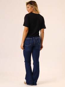 Women T-Shirts - Black and White - View 9