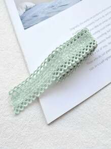 1 Yard Lace Edge Polyester Ribbon For Diy Hair Clip, Hairband, Headband, Etc