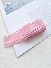 1 Yard Lace Edge Polyester Ribbon For Diy Hair Clip, Hairband, Headband, Etc