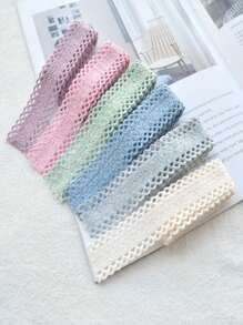 1 Yard Lace Edge Polyester Ribbon For Diy Hair Clip, Hairband, Headband, Etc