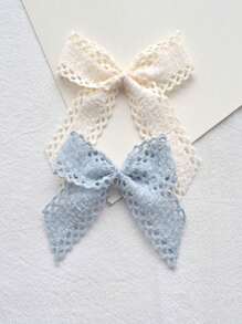 1 Yard Lace Edge Polyester Ribbon For Diy Hair Clip, Hairband, Headband, Etc