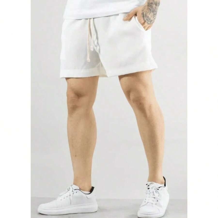 Men Shorts - 白色 - 查看 1