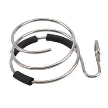 1个不锈钢吹风机支架浴室配件 - 銀色 - 查看 5