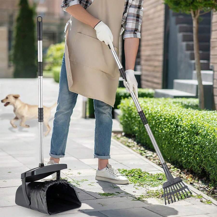Chó , Tay cầm dài Gấp lại Thìa , Lãng phí Thú cưng Quân nhu - màu đen - Xem 1
