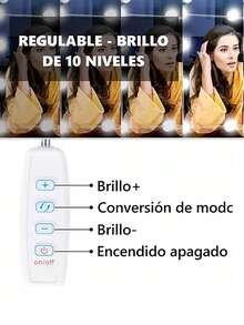 Luces Para Espejo Regulables 10 Uds Para Espejo De Tocador - transparente - Ver 5