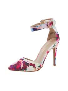 Women Pointed Closed Toe Heel Stiletto High Heel Ankle Strap D'Orsay Pumps Shoes - Nhiều màu - Xem 2