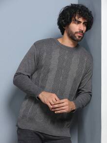 Men Sweaters - Dark Grey - View 5