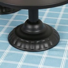 1pc Black Wrought Iron Cake Stand Dessert Tray Afternoon Tea Birthday Party Home Party Display Stand Fruit Plate