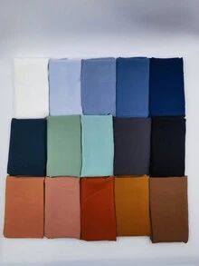 1 Stück Basis-Einfarbig Vier Jahreszeiten Universal Multifunktions-kopftuch Geeignet Für Verschiedene Anlässe Erhältlich In 25 Farben