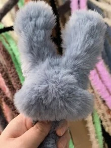 1 pieza/1M Hilo de hierro multicolor con pelo de conejo esponjoso, cinta, barra, cuerda, tela de fieltro para manualidades y accesorios de costura DIY