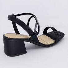 Women Heeled Sandals - 黑色 - 查看 3