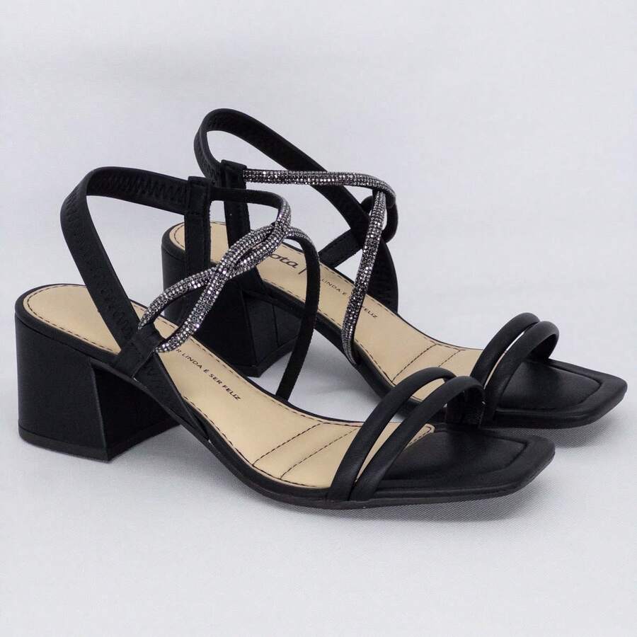 Women Heeled Sandals - 黑色 - 查看 1