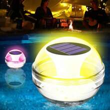 ZK30 漂浮太阳能球灯水装饰灯太阳能电池板供电水漂流灯花园泳池装饰池塘水泵 - 彩色RGB - 查看 1