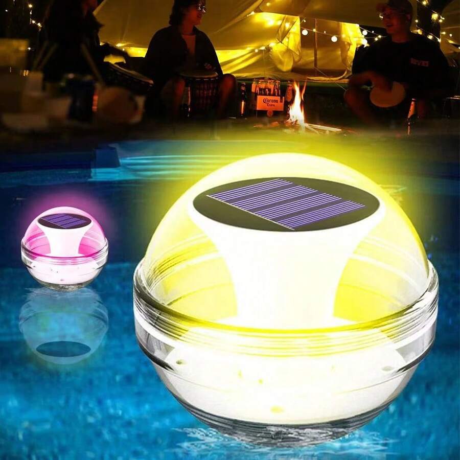 ZK30 漂浮太阳能球灯水装饰灯太阳能电池板供电水漂流灯花园泳池装饰池塘水泵 - 彩色RGB - 查看 1
