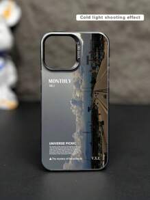 防震海洋波浪日落图案手机壳，兼容 13、14、11 Pro Max、12 Pro Max、13 Pro Max、14 Pro Max、XR系列，国际版，非国内版 - 彩色 - 查看 3