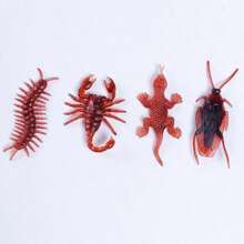 20入組仿真蠍子玩具,逼真蜥蜴玩具萬聖節整人玩具,蟑螂玩具,馬陸道具,橡膠整人動物玩具,節日和派對氛圍製造者玩具 - 彩色 - 查看 8