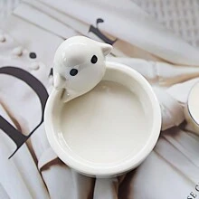 1pc Ceramic Cartoon Ghost Candle Holder, Aromatherapy Candlestick, Candlestick Burner, Ceramic Oil Diffuser Wax Burner Aromatherapy Oil Warmer - White - View 3