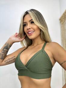 Women Sports Sets - Army Green - View 4