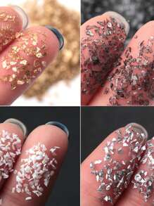 Résine De Pierre Écrasée En Verre Métallique Remplissages De Cristal Époxy Uv Pour Les Moules De Résine Pour La Fabrication De Bijoux, Artisanat Diy Et Décorations Pour Nail Art