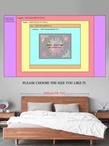 1 Stück Wandteppich mit Sonne und Mond Götter Muster, moderner Stil Wandbehang aus Polyester für Wohnzimmer und Schlafzimmer, Flagge für Zimmer, Zimmer Dekoration, Wandteppich, Wanddekoration, Wandkunst, Zimmer Accessoires, Fahnen für Zimmer, Heimdekoration, Wandteppich - Verschiedenfarbig - Übersicht 3