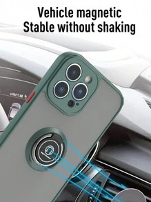 Carcasa táctil para teléfono que restaura la sensación de teléfono descubierto. Carcasa antideslizante con soporte magnético oculto y ventosa para coche + Compatible con 11/12/13/14/15 Pro Max, S22/23/24+A04/A05/A14/A15/A24/A25/A34/A54s, , OPPO, VIVO y Redmi 13c + Carcasa para todo el conjunto compatible con VIVO Nk X100/ VIVO Nk400
