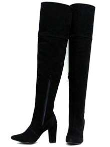 Women Over-The-Knee Boots - màu đen - Xem 1