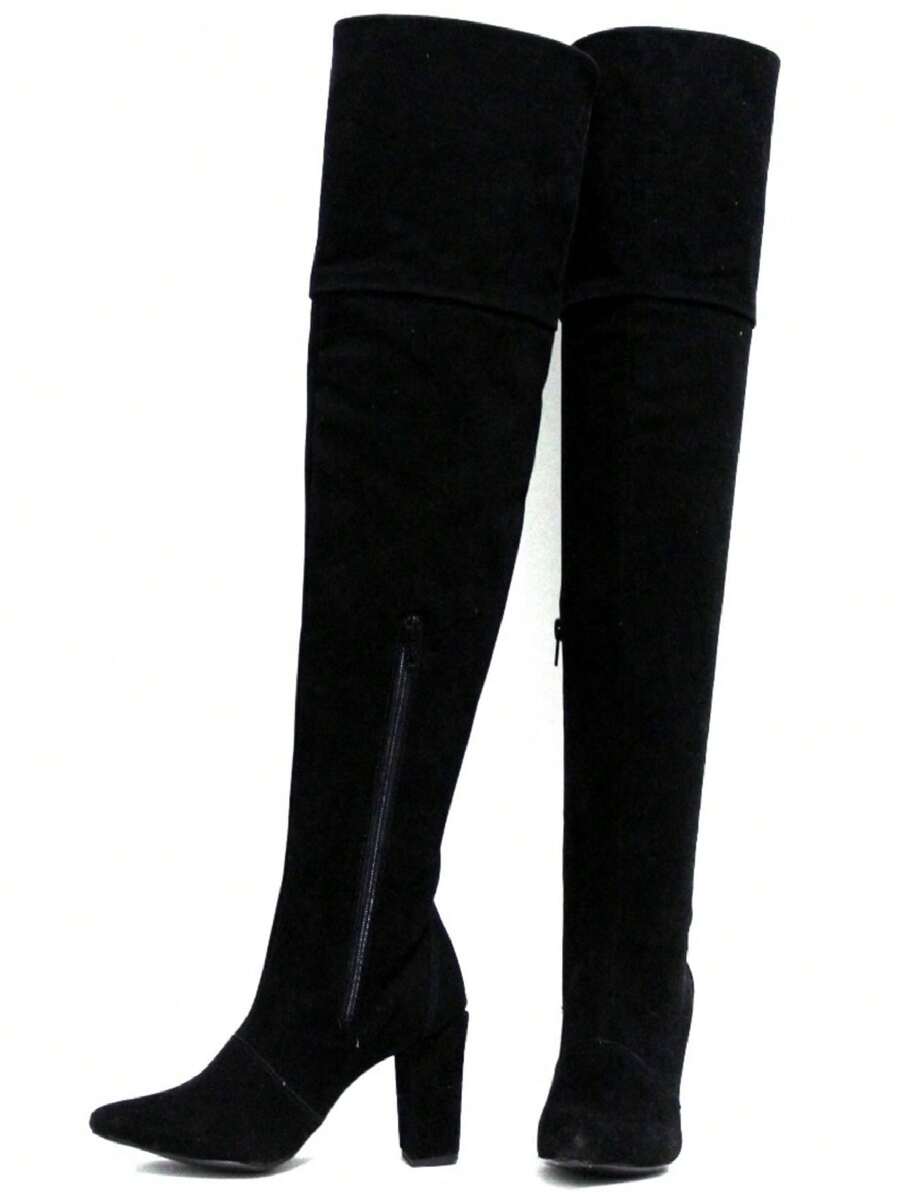 Women Over-The-Knee Boots - màu đen - Xem 1