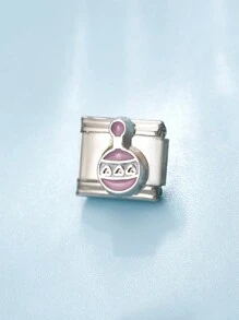 2024年新款意大利魅力模組手鏈diy珠寶節日禮物,可自由搭配不同風格,提供手工字母選項 - 彩色 - 查看 18