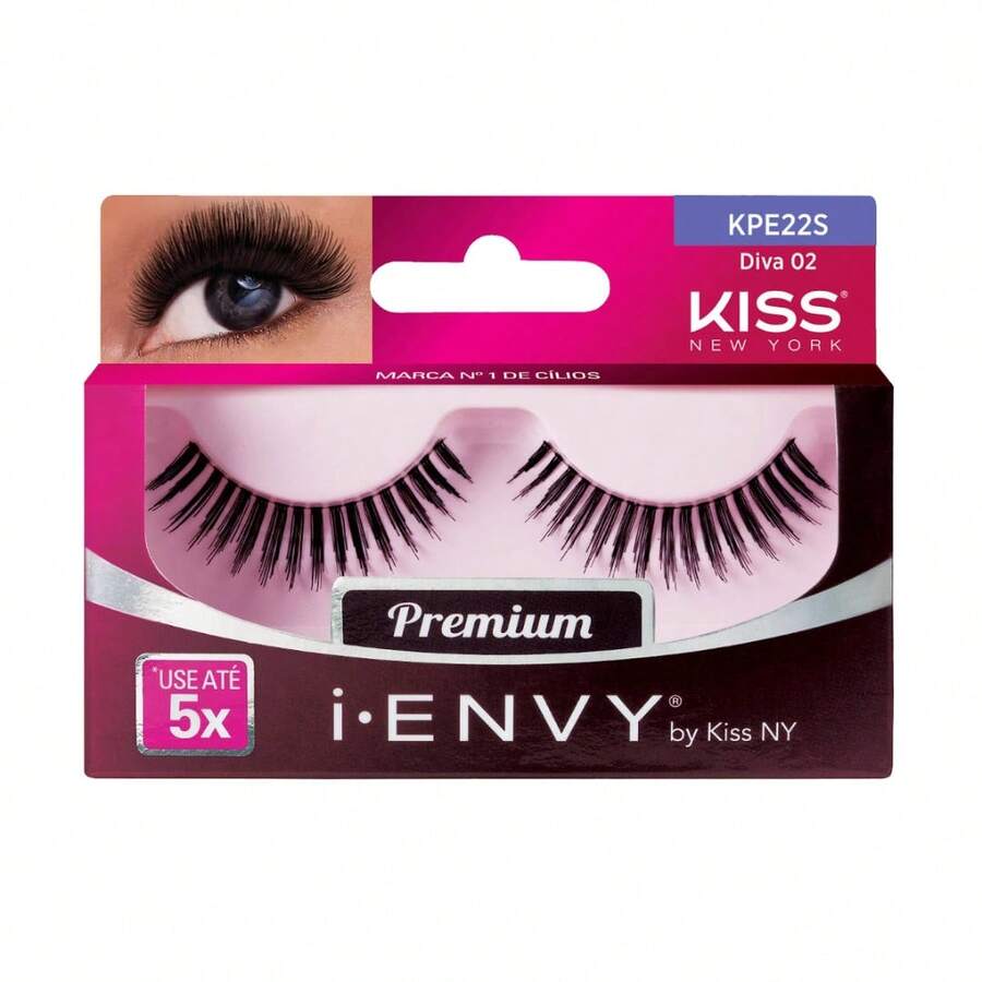 Kiss New York False Eyelashes - DIVA 02 - View 1
