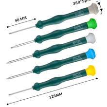 14PCS Cleaning Repair Tool Kit Compatible With PS4 , Screwdriver Set With TR9 Torx Security Screwdriver PH00 PH0 PH1 Phillips Screwdriver For Playstation 4&5 Console And Controller Tear Down - Green - View 3