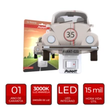 Luz Noturna Led Besourinho Bivolt 1W 3000K Branco Quente - Branco - Visão 6