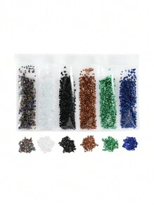 Résine De Pierre Écrasée En Verre Métallique Remplissages De Cristal Époxy Uv Pour Les Moules De Résine Pour La Fabrication De Bijoux, Artisanat Diy Et Décorations Pour Nail Art