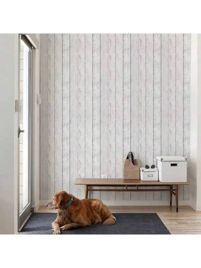 Roll Of Wit Wood Grain Self Adhesive Wand Strips Thickened DIY Waterproof Moisture Proof Easy To Clean Removable Stickers view 6