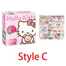 Sanrio 60Pcs/Box Small Hello Kitty Kuromi Cinnamoroll Pochacco Stickers DIY Laptop Phone Diary Cute Cartoon  Kitty Cat Sticker(Some Parts May Be Random)(New And Old Packaging Random)