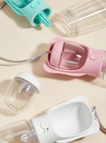 1 Pieza 350ml/550ml Contenedor De Alimentos Desmontable Y Botella De Agua Para Mascotas Todo En , Taza Portátil Para Exterior