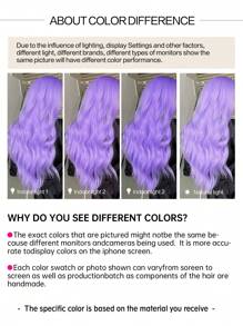 Gorgeous purple Wig With Bangs - The Perfect Christmas Gift! - Mauve Purple - View 8