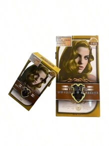 Tinte para el cabello color marron frio 50ml*2  Natural Tinte Cabello  Sin Amoníaco Sin Parabenos Cubre Canas  Crema Tinte permanente para el cabello, tabla de colores mágica de 5 minutos - marron frio - Ver 1