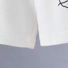 Summer Baby Boy Hand In Hand Cute Printed Short Sleeve T-Shirt And Letter Shorts Set - White - View 8